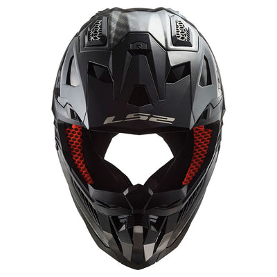 ŠALMAS LS2 MX703 C X-FORCE – BLIZGUS KARBONAS