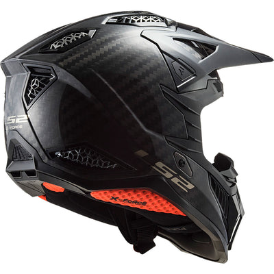ŠALMAS LS2 MX703 C X-FORCE – BLIZGUS KARBONAS
