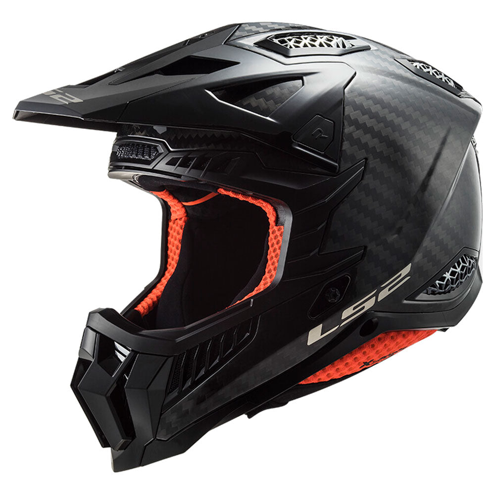 ŠALMAS LS2 MX703 C X-FORCE – BLIZGUS KARBONAS
