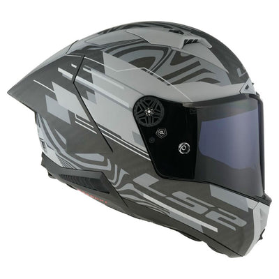 ŠALMAS LS2 FF805 THUNDER GP AERO POLAR – MATINĖ JUODA