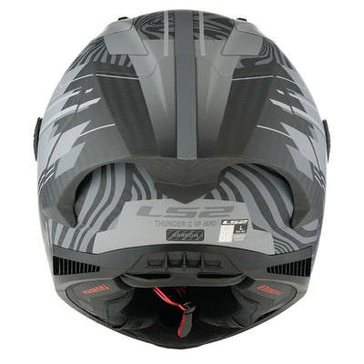 ŠALMAS LS2 FF805 THUNDER GP AERO POLAR – MATINĖ JUODA