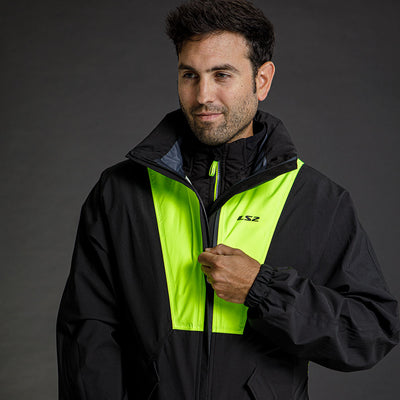 LIETAUS STRIUKĖ LS2 X-RAIN UNISEX – JUODAS / RYŠKIAI GELTONAS