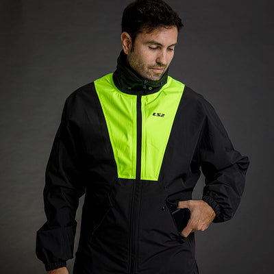 LIETAUS STRIUKĖ LS2 X-RAIN UNISEX – JUODAS / RYŠKIAI GELTONAS