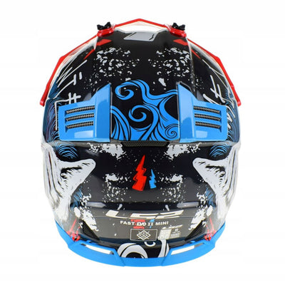 ŠALMAS LS2 MX437 FAST II MINI STARMAW – JUODAS