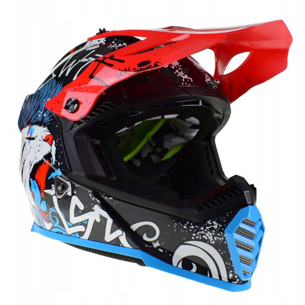 ŠALMAS LS2 MX437 FAST II MINI STARMAW – JUODAS