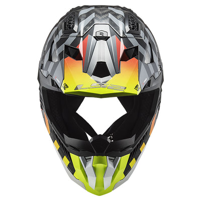 ŠALMAS LS2 MX703 C X-FORCE BARRIER – FLUO GELTONA ŽALIA SPALVA