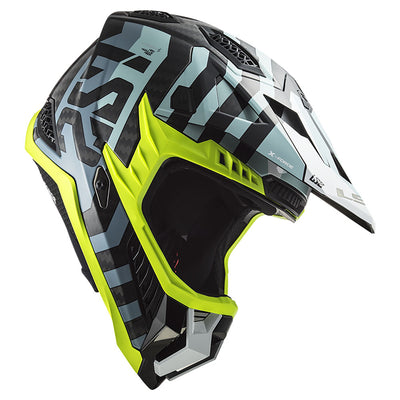 ŠALMAS LS2 MX703 C X-FORCE BARRIER – FLUO GELTONA ŽALIA SPALVA