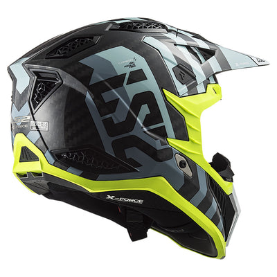 ŠALMAS LS2 MX703 C X-FORCE BARRIER – FLUO GELTONA ŽALIA SPALVA