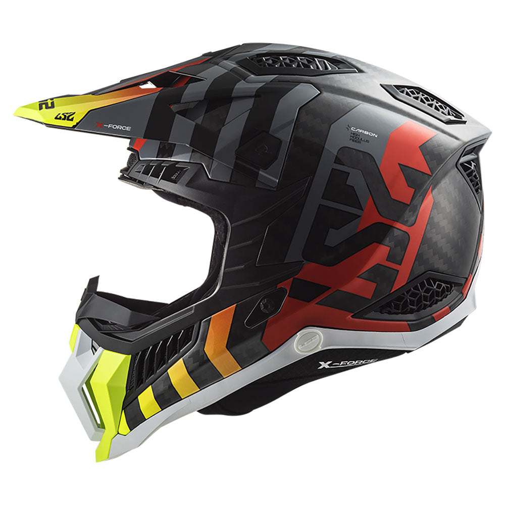 ŠALMAS LS2 MX703 C X-FORCE BARRIER – FLUO GELTONA ŽALIA SPALVA