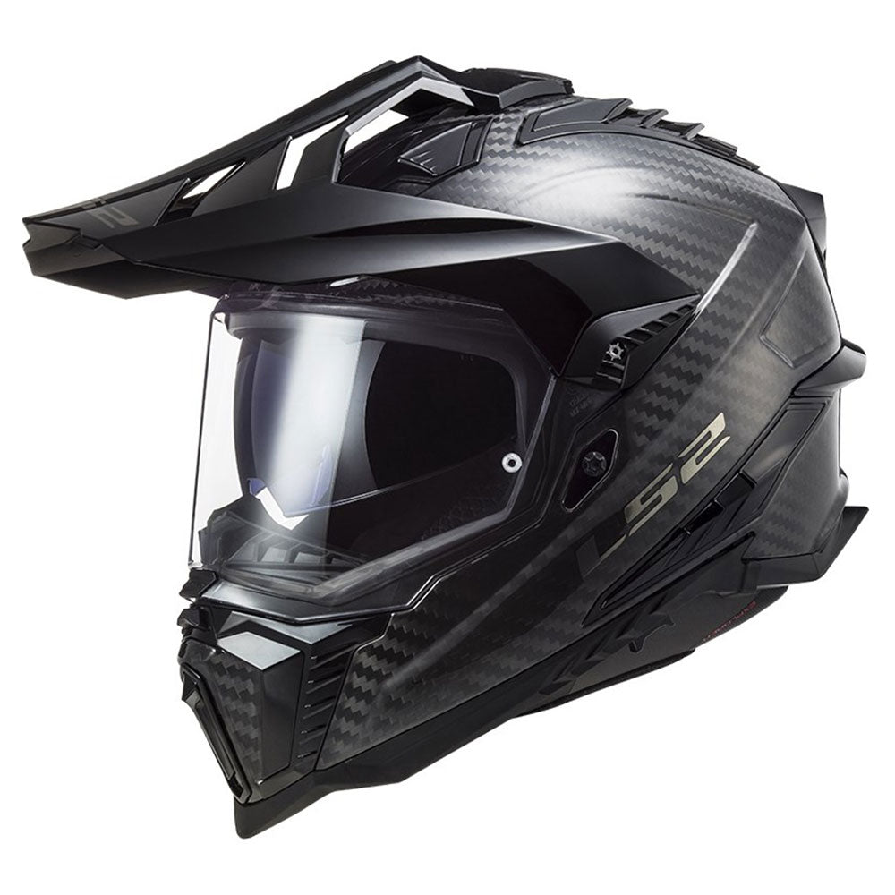 ŠALMAS LS2 MX701 C EXPLORER SOLID – BLIZGUS KARBONAS