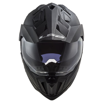 ŠALMAS LS2 MX701 EXPLORER SOLID – MATINĖ JUODA SPALVA