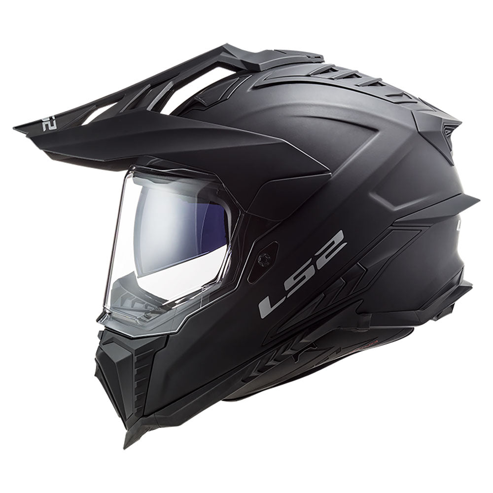 ŠALMAS LS2 MX701 EXPLORER SOLID – MATINĖ JUODA SPALVA