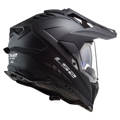 ŠALMAS LS2 MX701 EXPLORER SOLID – MATINĖ JUODA SPALVA