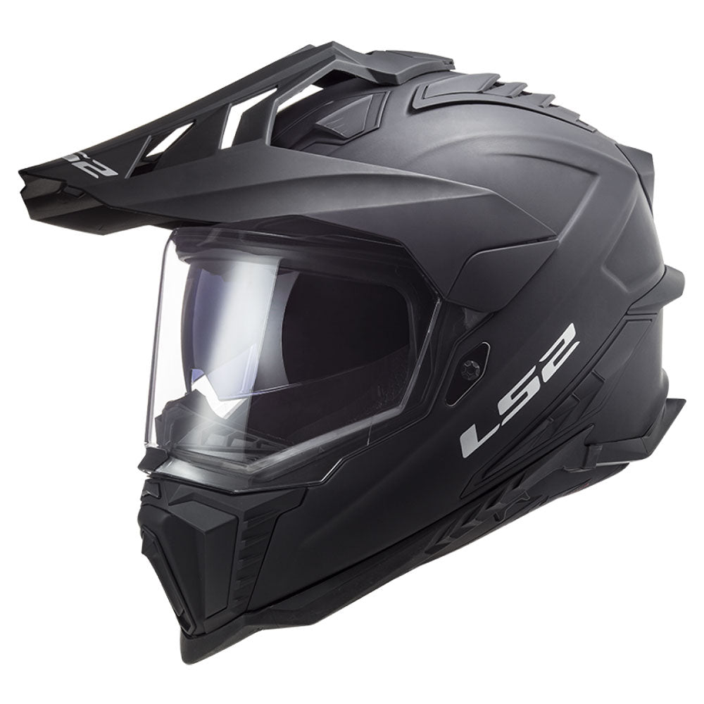 ŠALMAS LS2 MX701 EXPLORER SOLID – MATINĖ JUODA SPALVA