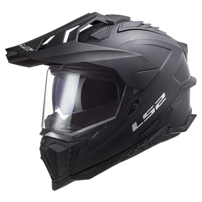 ŠALMAS LS2 MX701 EXPLORER SOLID – MATINĖ JUODA SPALVA