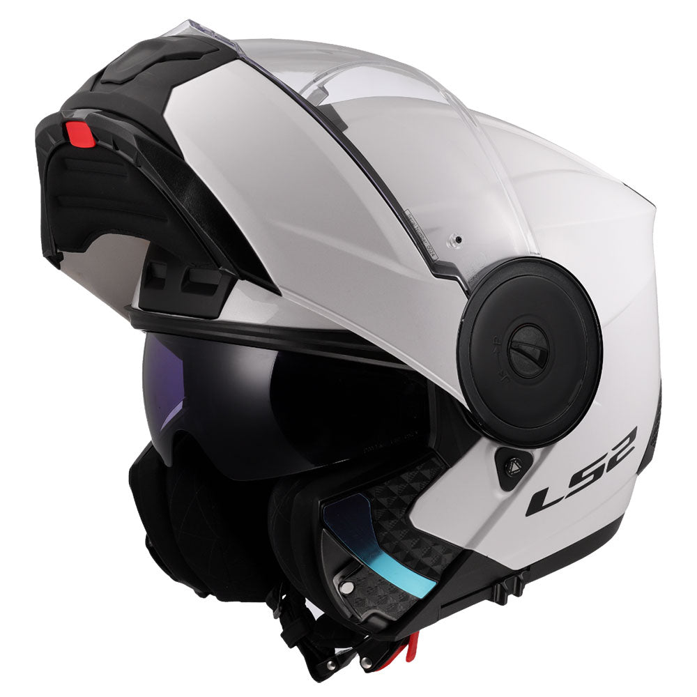 ŠALMAS LS2 FF902 SCOPE II SOLID – BLIZGI BALTA SPALVA