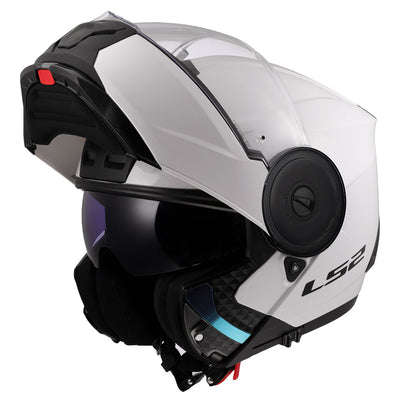 ŠALMAS LS2 FF902 SCOPE II SOLID – BLIZGI BALTA SPALVA
