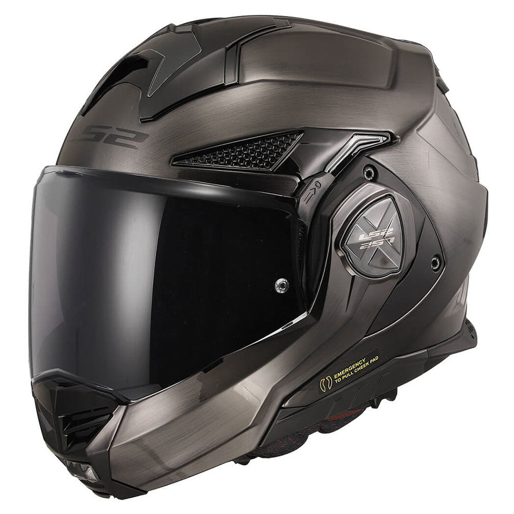 ŠALMAS LS2 FF901 ADVANT X JEANS – TITANO SPALVA