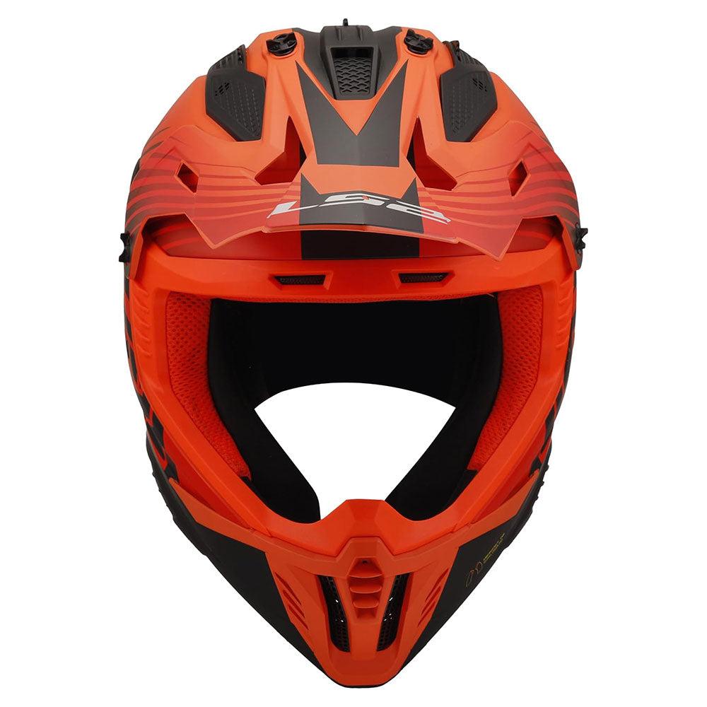 ŠALMAS LS2 MX708 FAST II DUCK – MATINIS H-V ŽALIAS / H-V GELTONAS