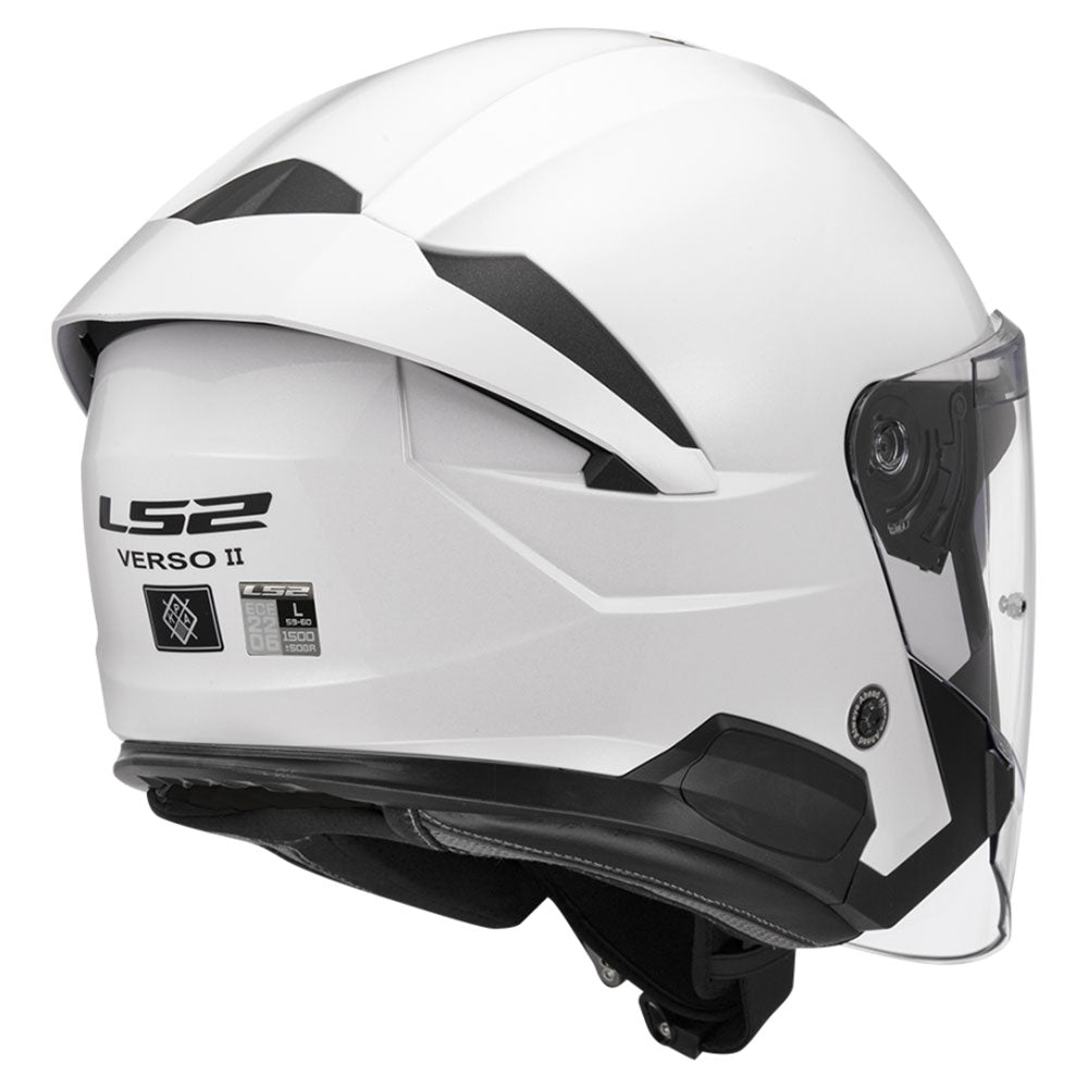 ŠALMAS LS2 OF618 VERSO II SOLID – MATINIS JUODAS