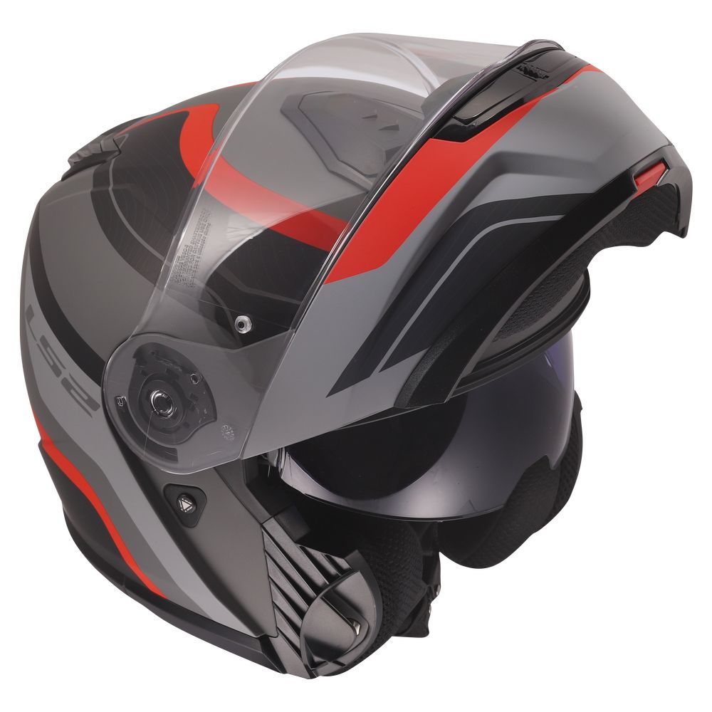 ŠALMAS LS2 FF908 STROBE II MONZA – BALTA / MĖLYNA / RAUDONA SPALVA