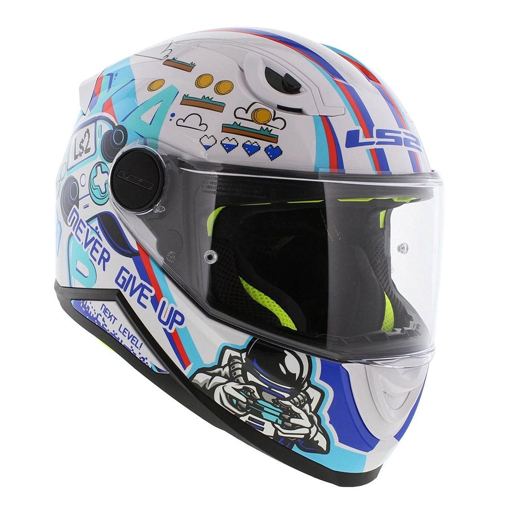 ŠALMAS LS2 KID NEXT LEVEL – BALTAS