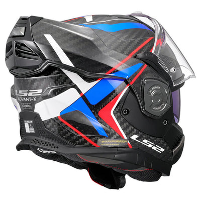 ŠALMAS LS2 FF901 ADVANT X CARBON FUTURE II – BALTA / MĖLYNA SPALVA