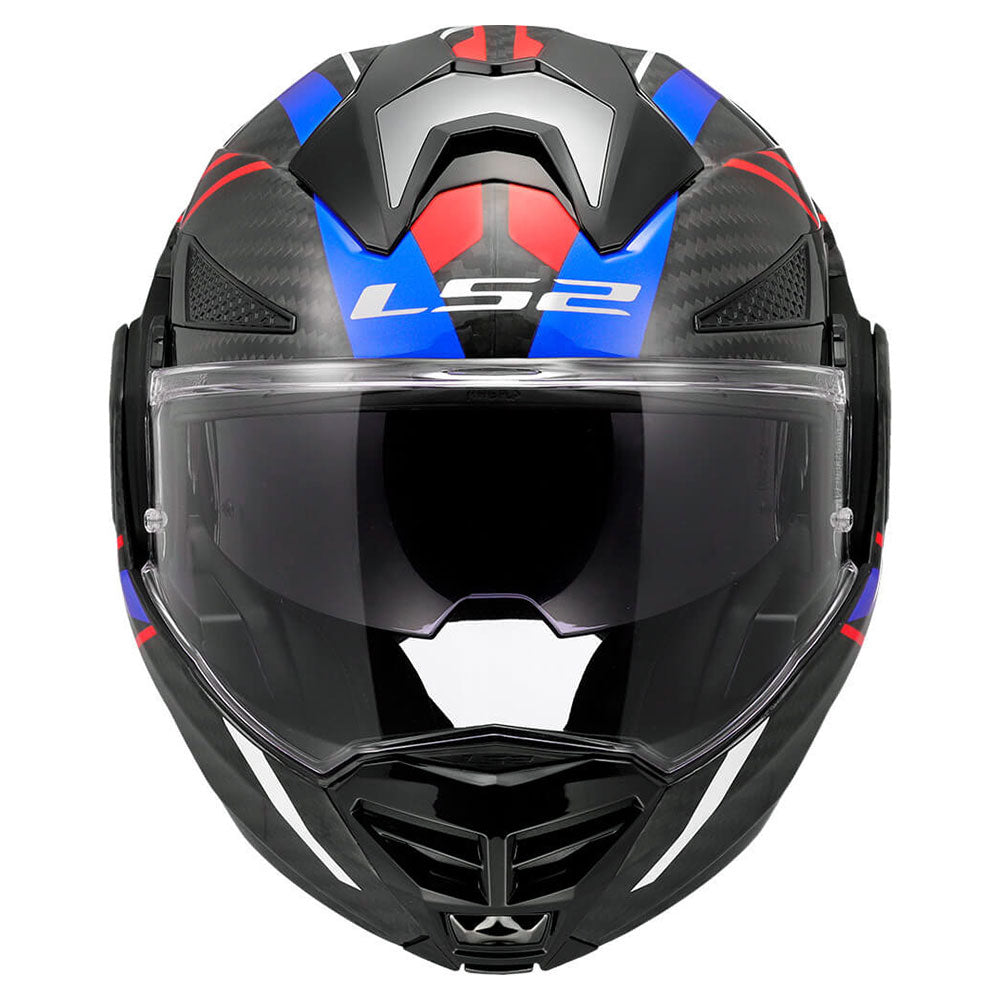 ŠALMAS LS2 FF901 ADVANT X CARBON FUTURE II – BALTA / MĖLYNA SPALVA