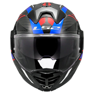 ŠALMAS LS2 FF901 ADVANT X CARBON FUTURE II – BALTA / MĖLYNA SPALVA