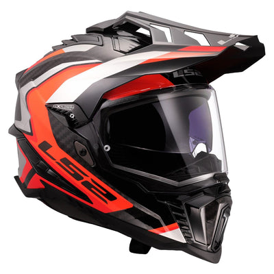 ŠALMAS LS2 MX701 C EXPLORER FRONTIER II – BALTA MĖLYNA SPALVA