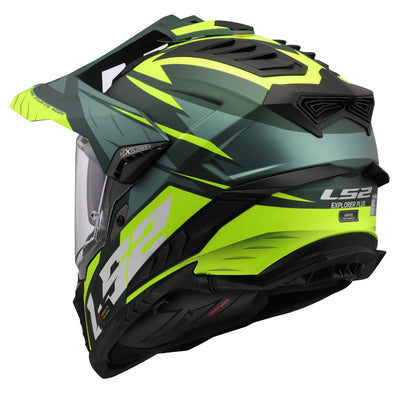 ŠALMAS LS2 MX701 EXPLORER SPIRE – JUODA TITANO RAUDONA SPALVA