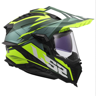 ŠALMAS LS2 MX701 EXPLORER SPIRE – JUODA TITANO RAUDONA SPALVA