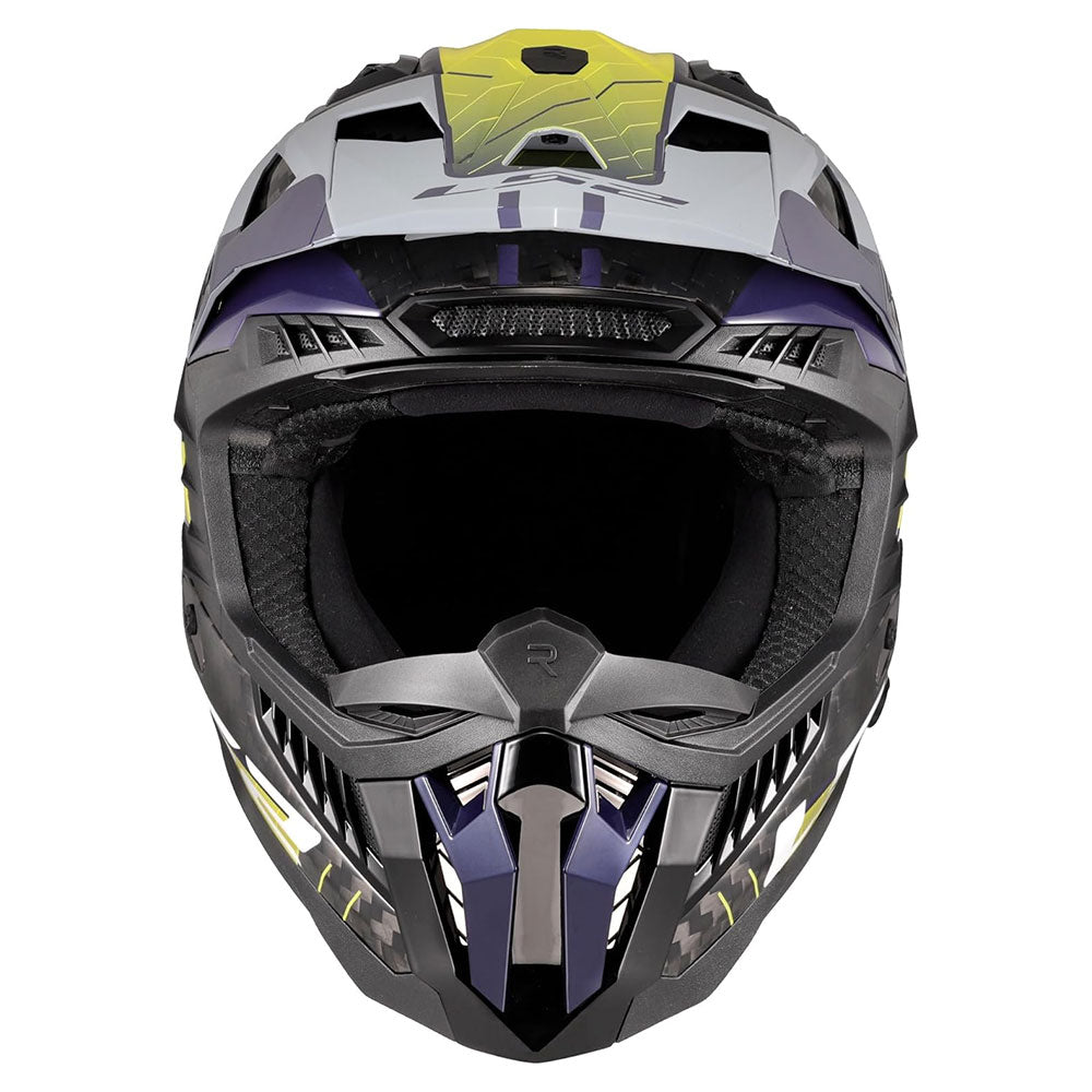 ŠALMAS LS2 MX703 C X-FORCE GALUO – PILKA FLUO GELTONA SPALVA