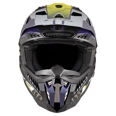 ŠALMAS LS2 MX703 C X-FORCE GALUO – PILKA FLUO GELTONA SPALVA