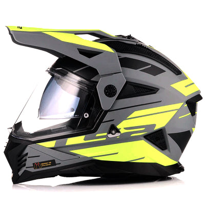 ŠALMAS LS2 MX702 PIONEER II NAMIB – BALTA ORANŽINĖ SPALVA