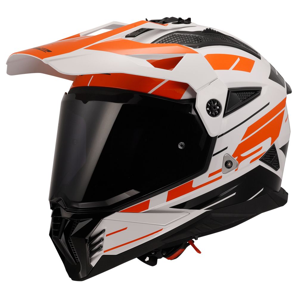 ŠALMAS LS2 MX702 PIONEER II NAMIB – BALTA ORANŽINĖ SPALVA
