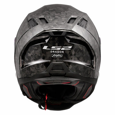 ŠALMAS LS2 FF807 DRAGON FORGED – BLIZGUS KARBONAS