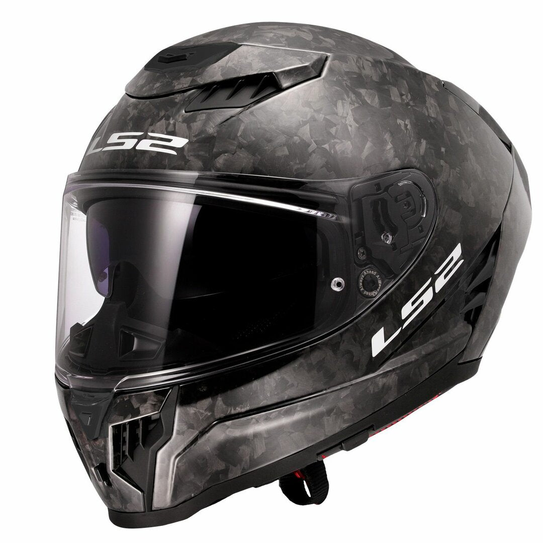 ŠALMAS LS2 FF807 DRAGON FORGED – BLIZGUS KARBONAS