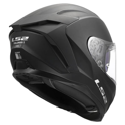 ŠALMAS LS2 FF817 CHALLENGER II SOLID – MATINĖ TAMSIAI MĖLYNA