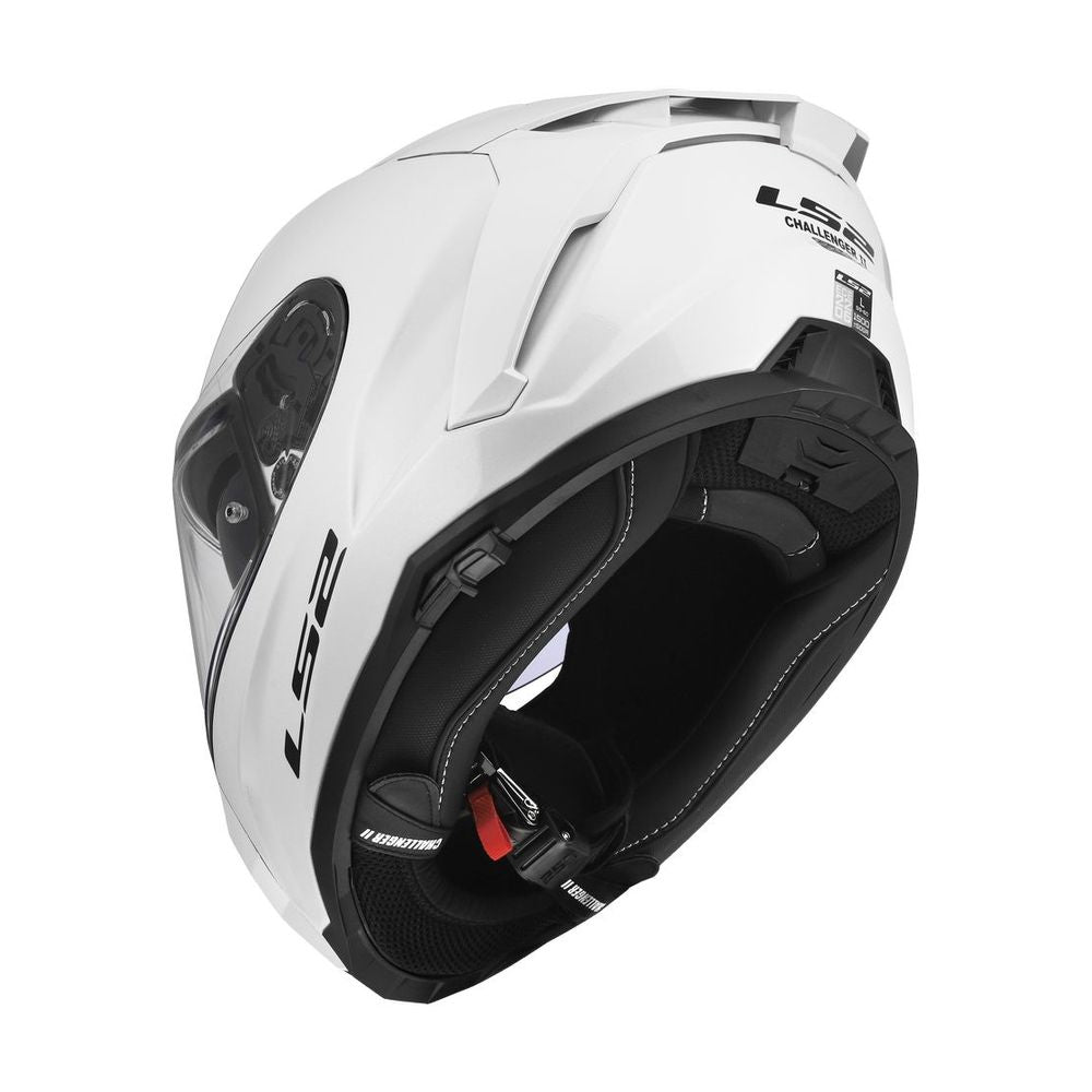 ŠALMAS LS2 FF817 CHALLENGER II SOLID – MATINĖ JUODA