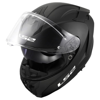 ŠALMAS LS2 FF817 CHALLENGER II SOLID – BLIZGI BALTA 