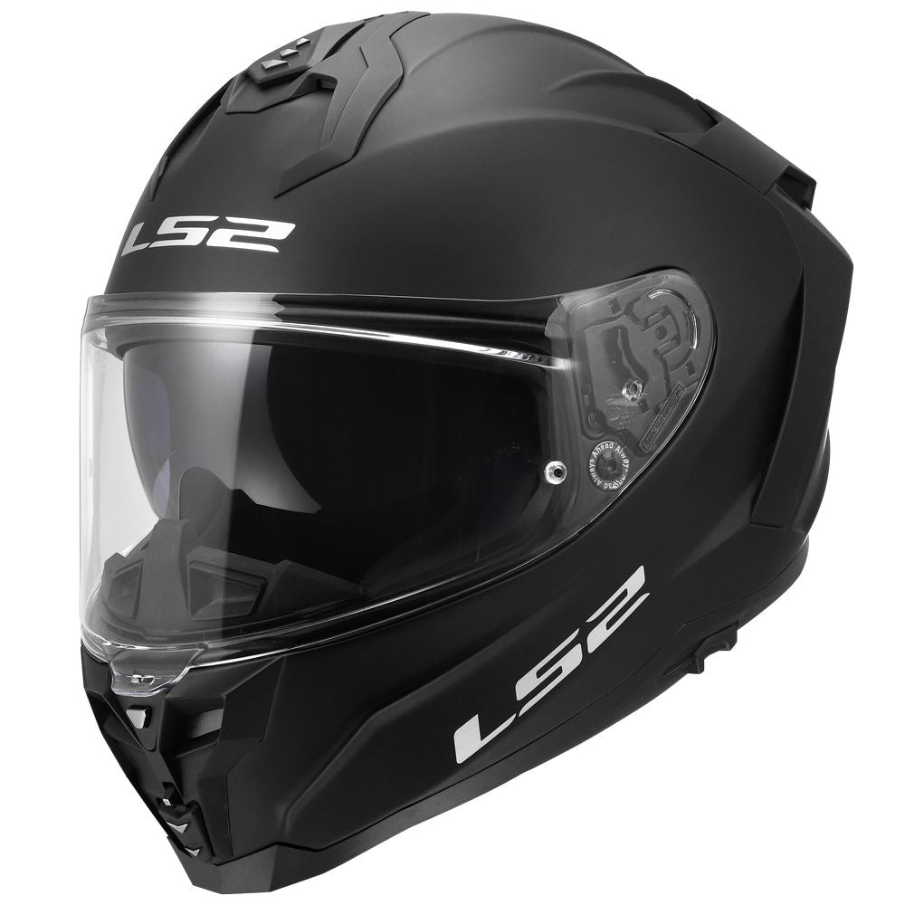 ŠALMAS LS2 FF817 CHALLENGER II SOLID – BLIZGI BALTA 