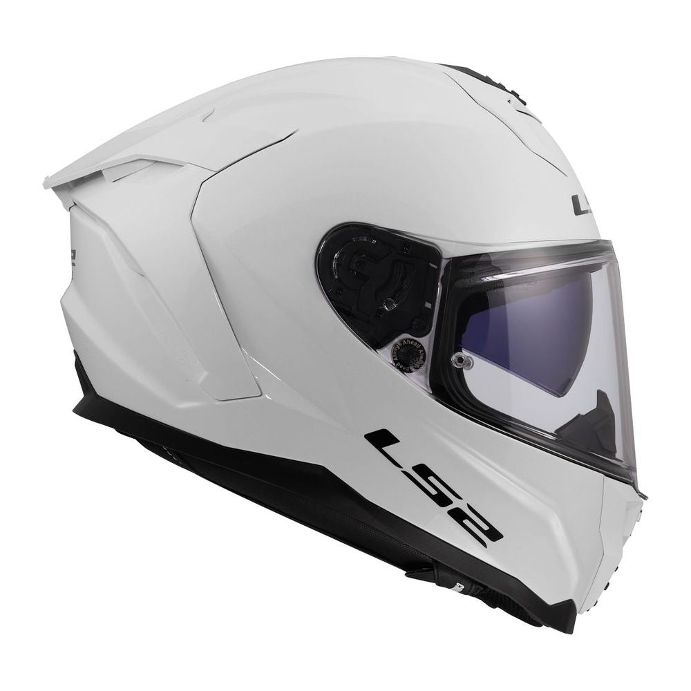 ŠALMAS LS2 FF817 CHALLENGER II SOLID – BLIZGI BALTA 