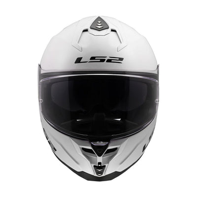 ŠALMAS LS2 FF817 CHALLENGER II SOLID – BLIZGI BALTA 