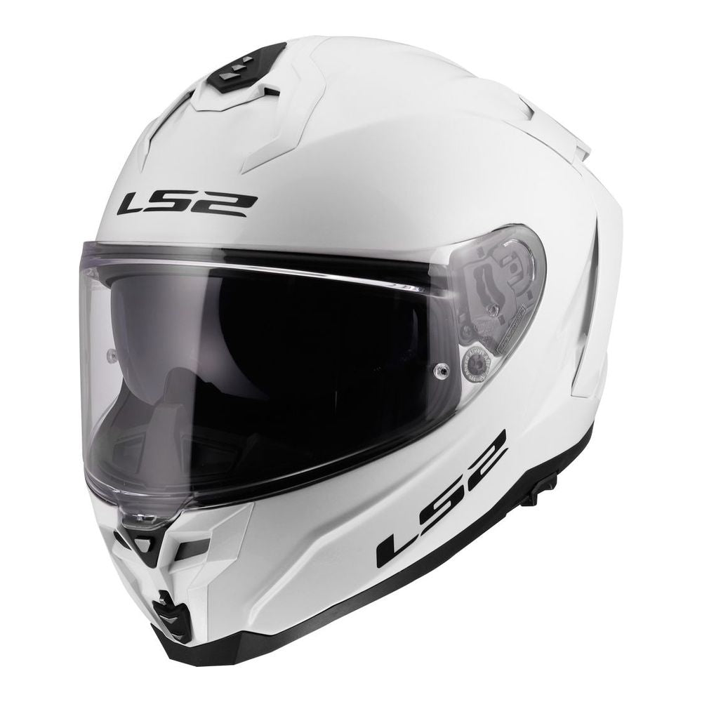 ŠALMAS LS2 FF817 CHALLENGER II SOLID – BLIZGI BALTA 