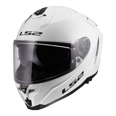 ŠALMAS LS2 FF817 CHALLENGER II SOLID – BLIZGI BALTA 
