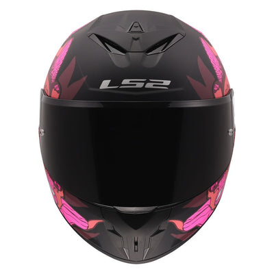 ŠALMAS LS2 FF820 RAPID III POPPIES 2 – JUODA / ROŽINĖ SPALVA