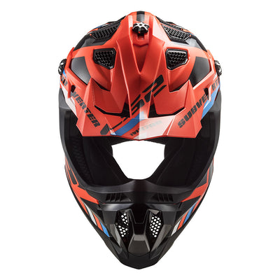 ŠALMAS LS2 MX700 SUBVERTER EVO II STOMP – FLUO ORANŽINĖ JUODA SPALVA