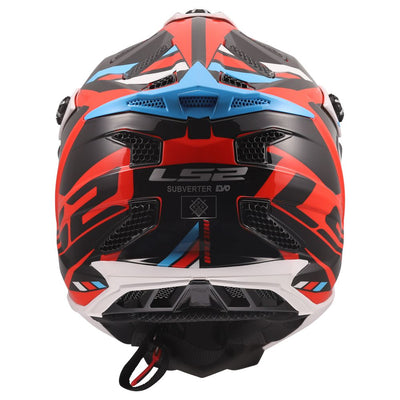 ŠALMAS LS2 MX700 SUBVERTER EVO II STOMP – FLUO ORANŽINĖ JUODA SPALVA