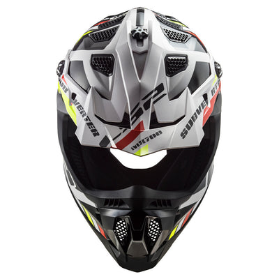 ŠALMAS LS2 MX700 SUBVERTER EVO II STOMP – FLUO ORANŽINĖ JUODA SPALVA